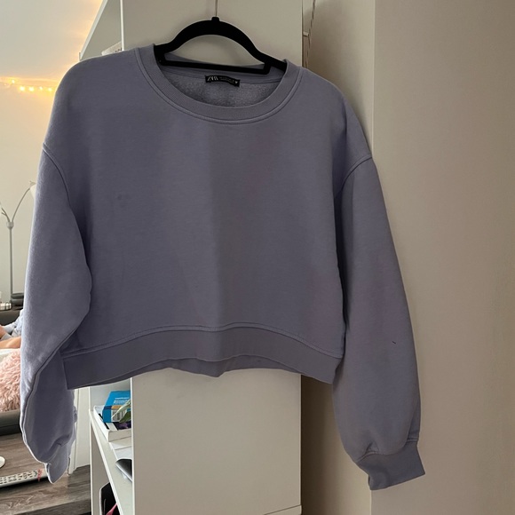 Zara Light Purple Sweatshirt - Picture 4 of 4